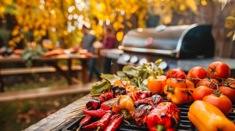 Outdoor cooking stations